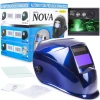 Magnum Nova Automatik-Schweißhelm Blau | 1/1/1/2 LCD Sichtfeld 96x39mm