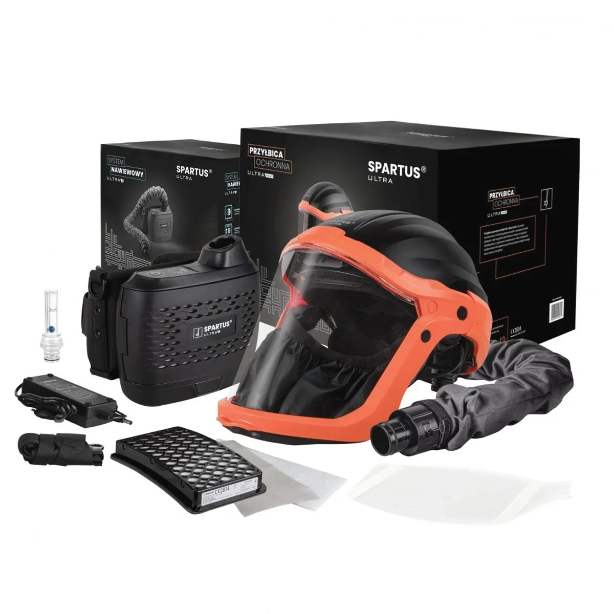 SPARTUS Ultra NX47 Frischluftsystem Schweißhelm mit echte 4-in-1-Schutzfunktion