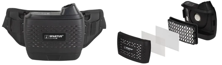 SPARTUS Ultra NX47 Frischluftsystem Schweißhelm mit echte 4-in-1-Schutzfunktion - Filterset