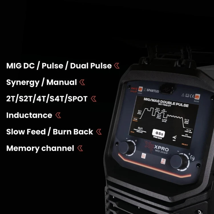Spartus XPro MIG 260 Dual Pulse MIG/MAG Schweißgerät