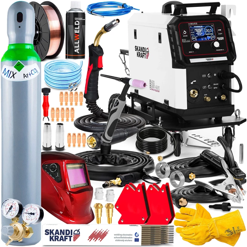 SKANDI KRAFT iTECH MIG 255 4in1 Dual Pulse - Hersteller-Set
