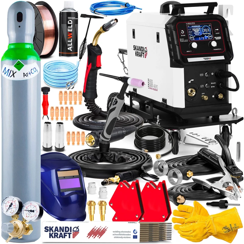 SKANDI KRAFT iTECH MIG 255 4in1 Dual Pulse - Hersteller-Set