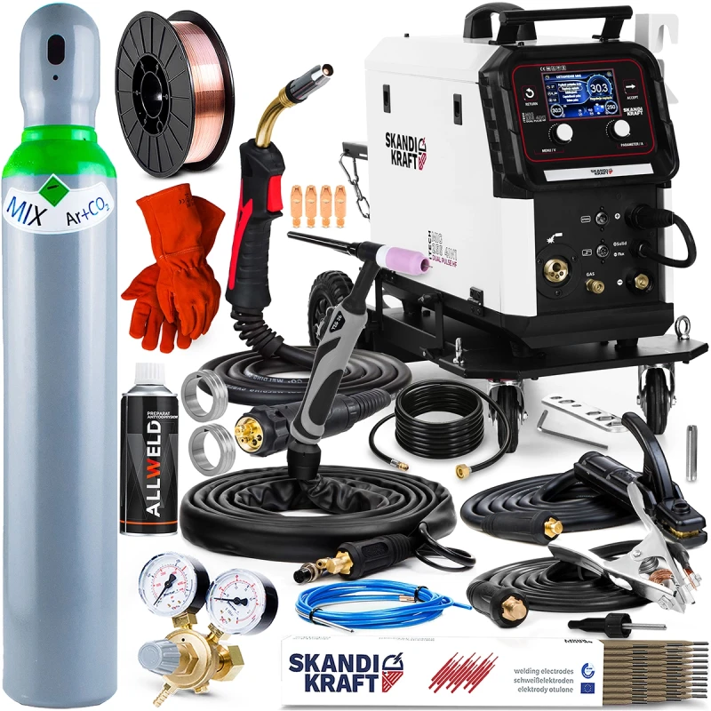 SKANDI KRAFT iTECH MIG 255 4in1 Dual Pulse - Hersteller-Set