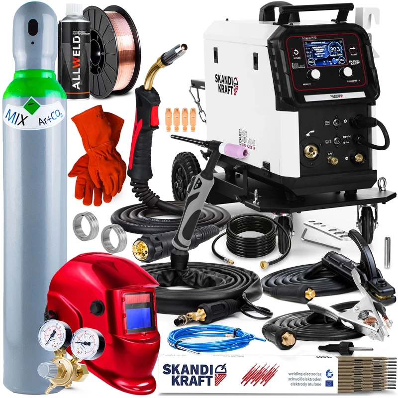 SKANDI KRAFT iTECH MIG 255 4in1 Dual Pulse - Hersteller-Set