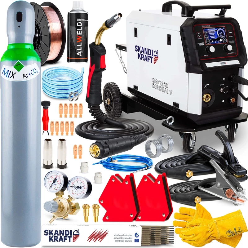 SKANDI KRAFT iTECH MIG 250 4R DUAL V - Hersteller-Set