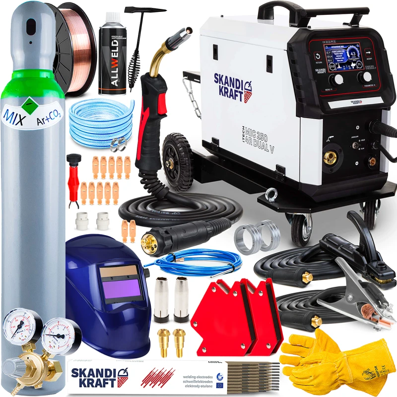 SKANDI KRAFT iTECH MIG 250 4R DUAL V - Hersteller-Set
