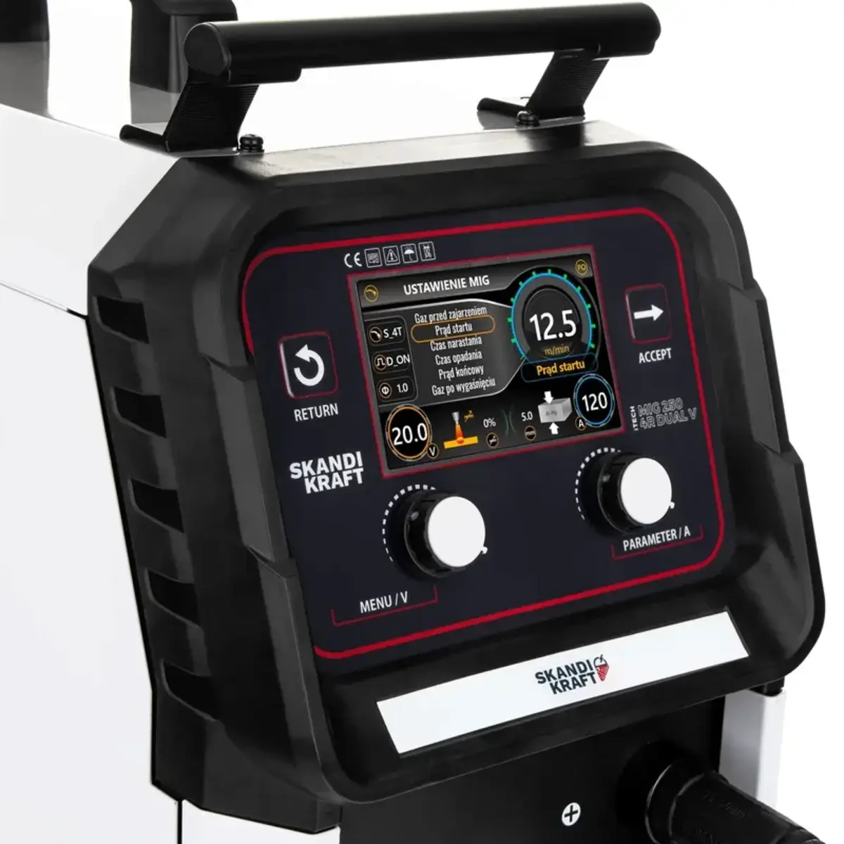 SKANDI KRAFT iTECH MIG 250 4R DUAL V - Bedienfeld