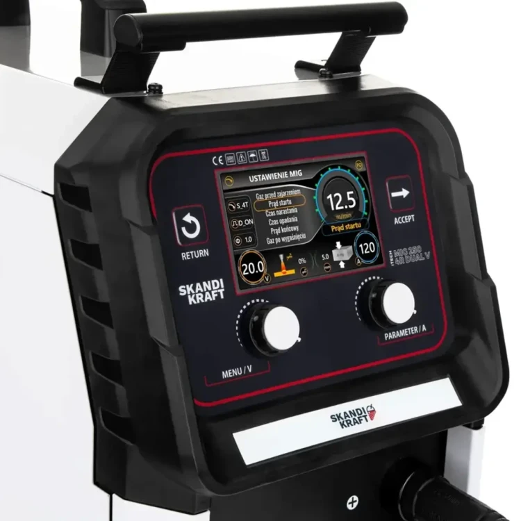 SKANDI KRAFT iTECH MIG 250 4R DUAL V - Bedienfeld