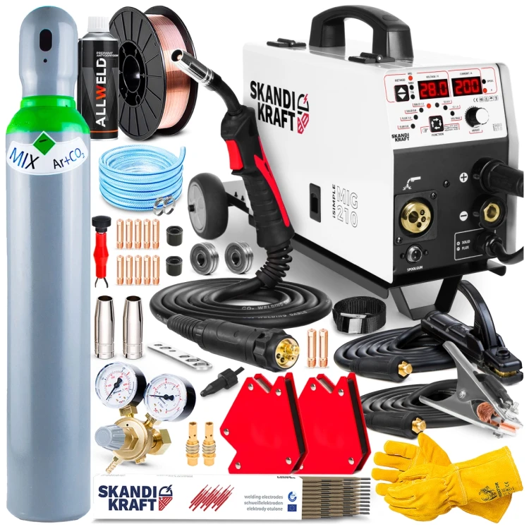 SKANDI KRAFT iTECH MIG 350 4R MIG/MAG - Hersteller-Set
