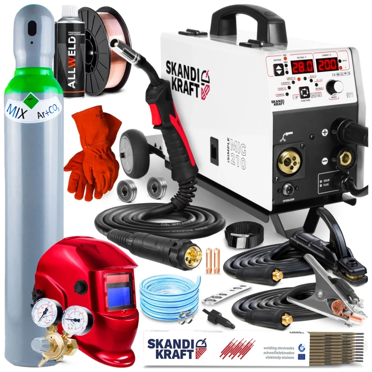 SKANDI KRAFT iTECH MIG 350 4R MIG/MAG - Hersteller-Set