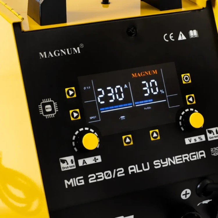 Magnum MIG 230/2 ALU Synergia - Bedienfeld