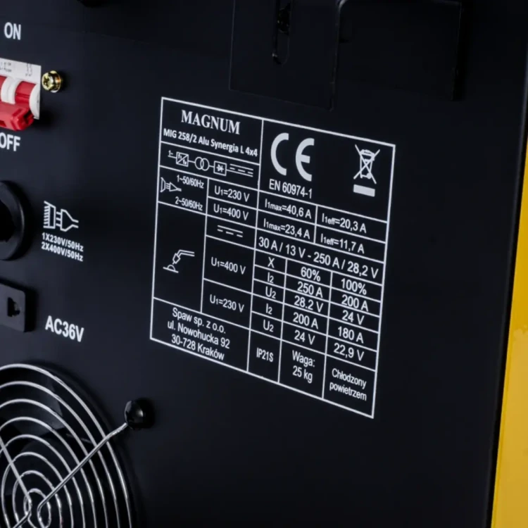 Magnum MIG 258/2 ALU SYNERGIA L 4X4 - Technische Daten