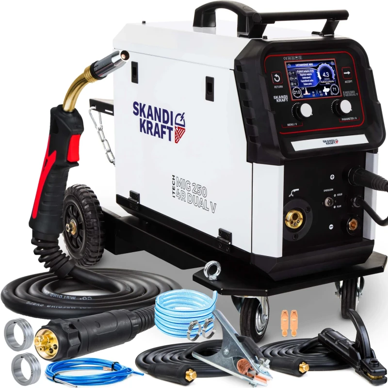 SKANDI KRAFT iTECH MIG 250 4R DUAL V mit Zubehörset