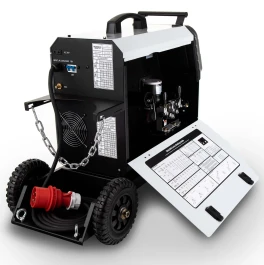 Geöffnetes Seitenfach des SKANDI KRAFT iTECH MIG 250 4R DUAL V