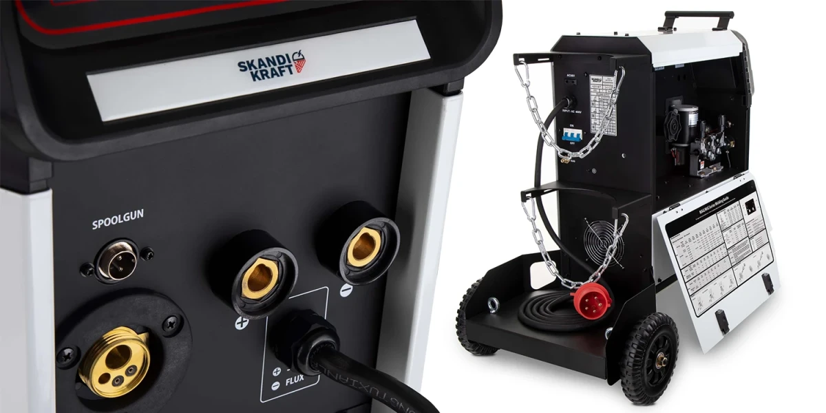 Bedienpanel des SKANDI KRAFT iTECH MIG 350 4R