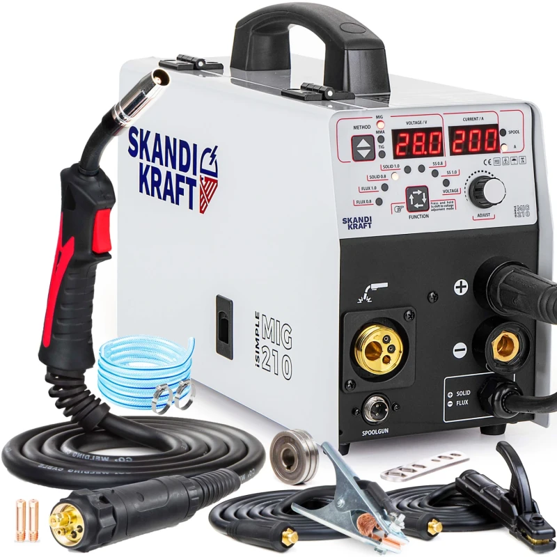 SKANDI KRAFT iSIMPLE MIG 210 mit Zubehörset