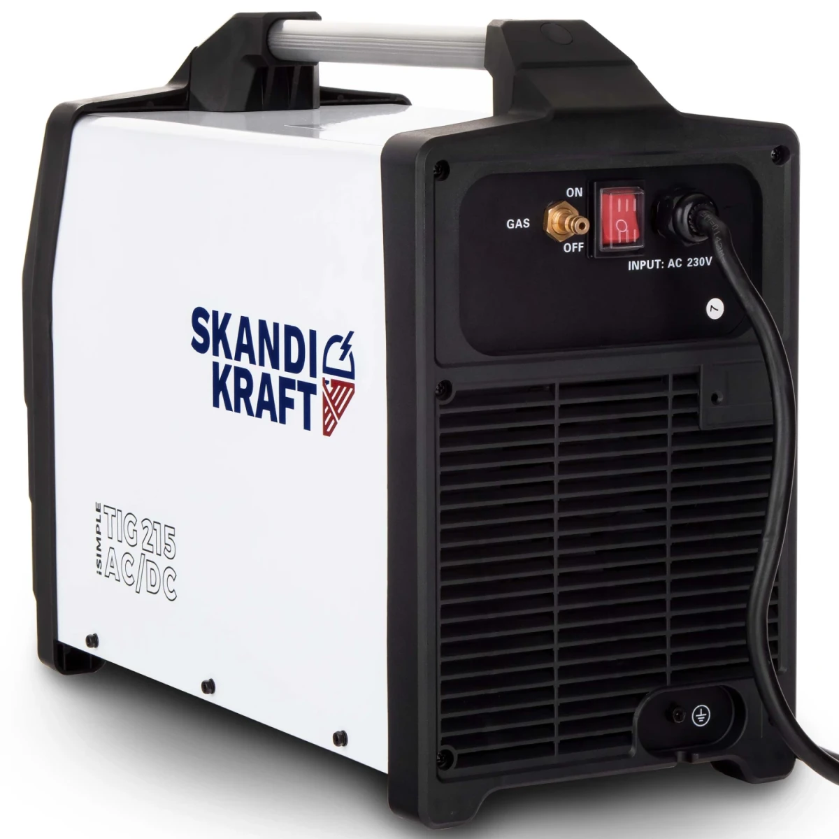 Rückansicht des SKANDI KRAFT iSIMPLE TIG 215 AC/DC