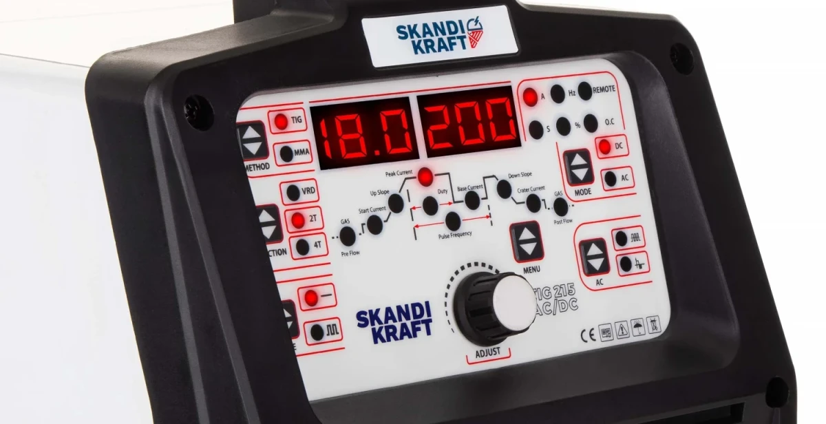 SKANDI KRAFT iSIMPLE TIG 215 AC/DC WIG-Schweißgerät 215 A