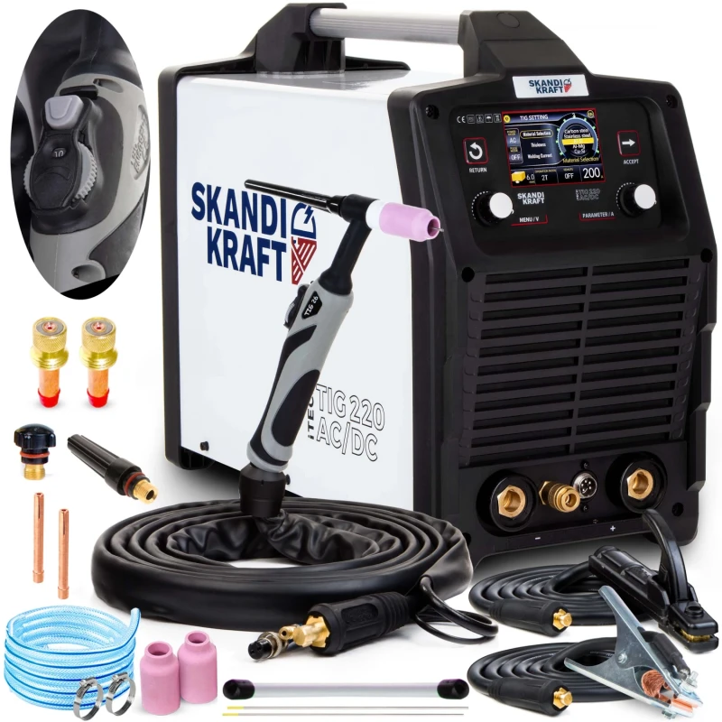 SKANDI KRAFT iTECH TIG 220 AC/DC mit Zubehörset