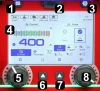 LCD-Bedienpanel des IDEAL Expert TIG 422 AC/DC Pulse Pro 7 LCD 400A