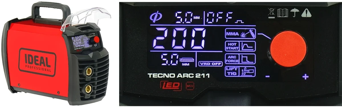 Schweißgerät Ideal Tecno ARC 211 LED MMA/WIG VRD-Funktion - Collage