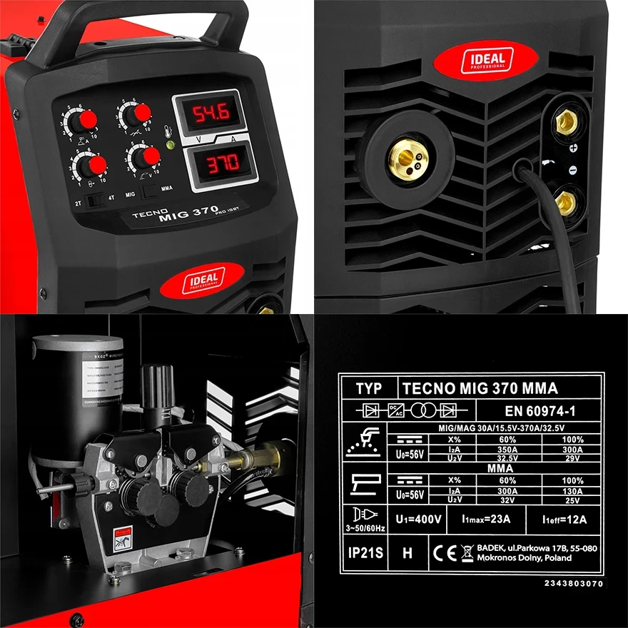 Inverter-Schweißgerät Ideal TECNO MIG 370 4X4 DIGITAL - Collage