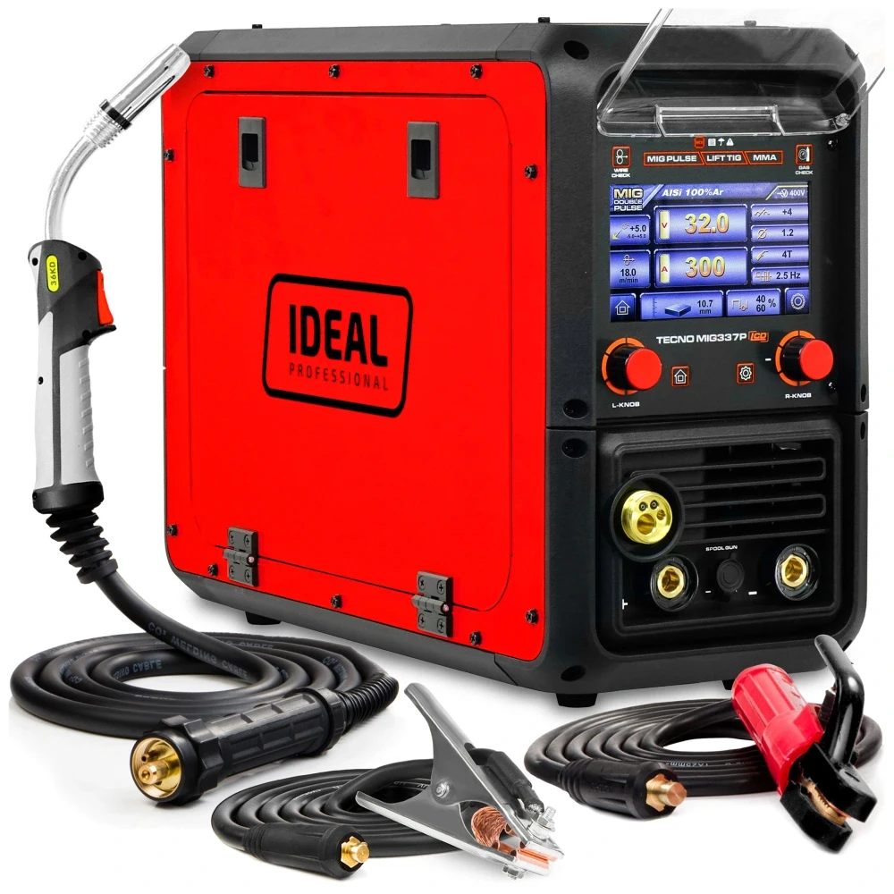 Schweißgerät Ideal Tecno MIG 337 Pulse Synergic LCD - Hersteller-Set