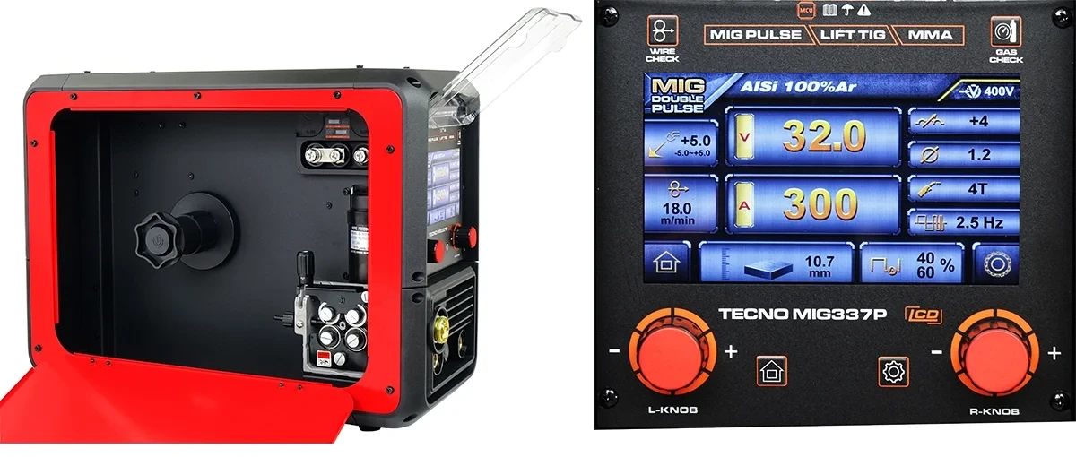 Schweißgerät Ideal Tecno MIG 337 Puls Synergic LCD - Collage