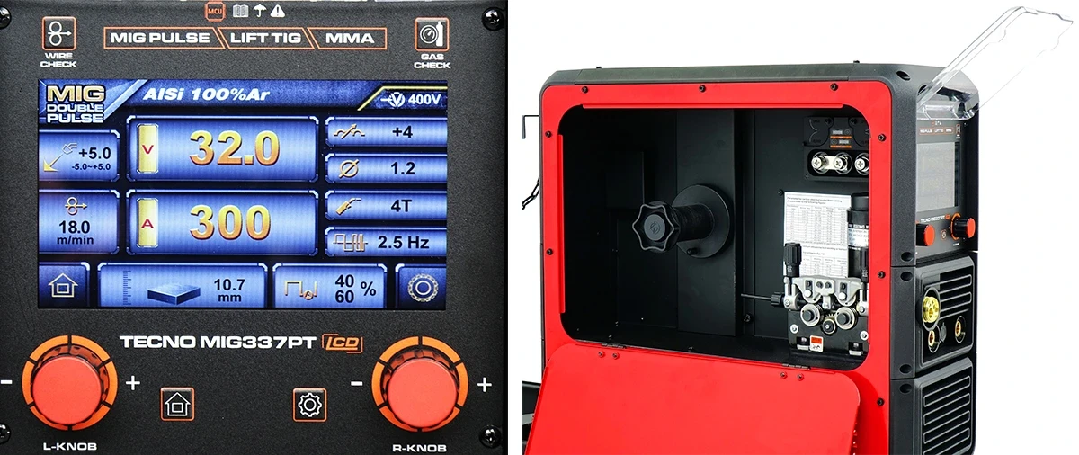 Schweißgerät Ideal Tecno MIG 337 Puls Synergic LCD - Collage