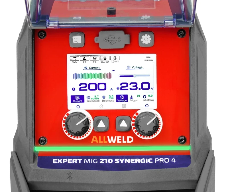 Ideal EXPERT MIG 210 SYNERGIC Pro4 LCD Multiprozess-Schweissgeraet - Bedenfield