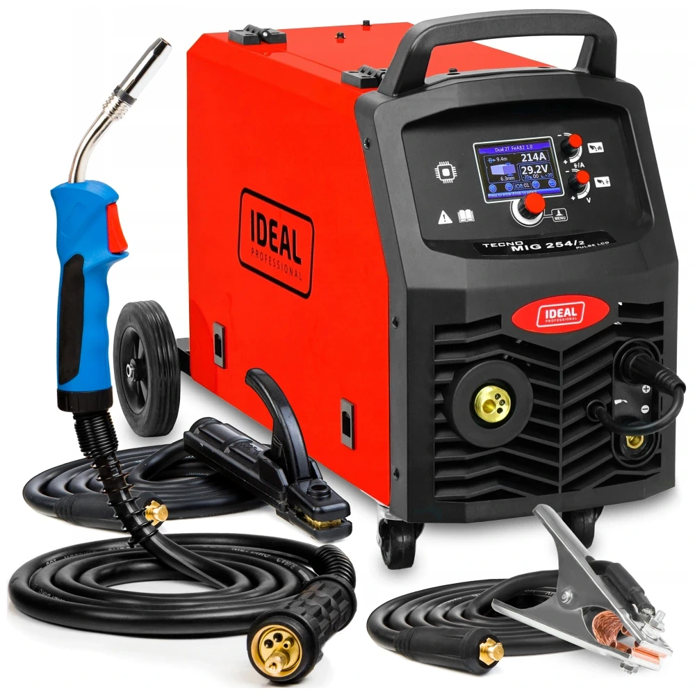 Ideal TECNOMIG 254/2 PULSE LCD Multiprozess-Schweissgeraet - Hersteller-Set