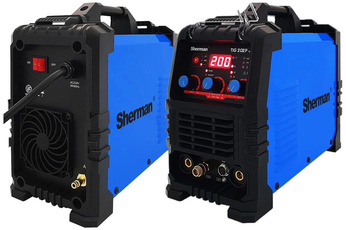 Sherman TIG 202 P Schweißgerät Werkstatt Einsatz Metallbearbeitung professionelle Anwendung Industrie Schweißen