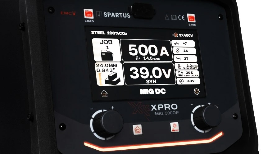 Digital gesteuerte Puls Schweißparameter auf LCD Bedienpanel