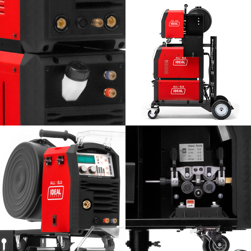Schweißgerät Ideal Expert MIG 540 W Doppelpuls - Collage