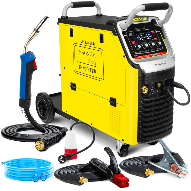 Magnum MIG MAG 290 Automatic V2 Inverter Schweissgeraet mit digitalem Bedienfeld und Euro Zentralanschluss
