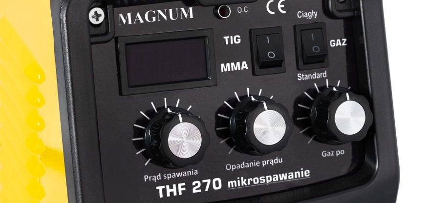 Digitale Mikro WIG Steuerung Magnum THF 270 MT mit Display und Parameteranzeige Detailansicht