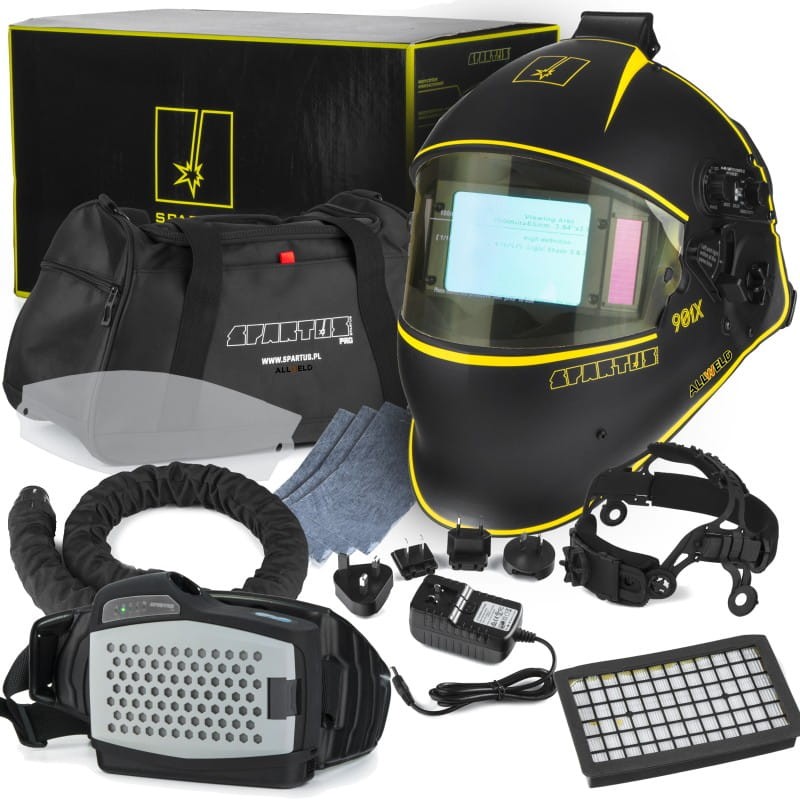 SPARTUS Pro 901X WIG & MIG/MAG Schweißhelm mit Gebläseatemschutz
