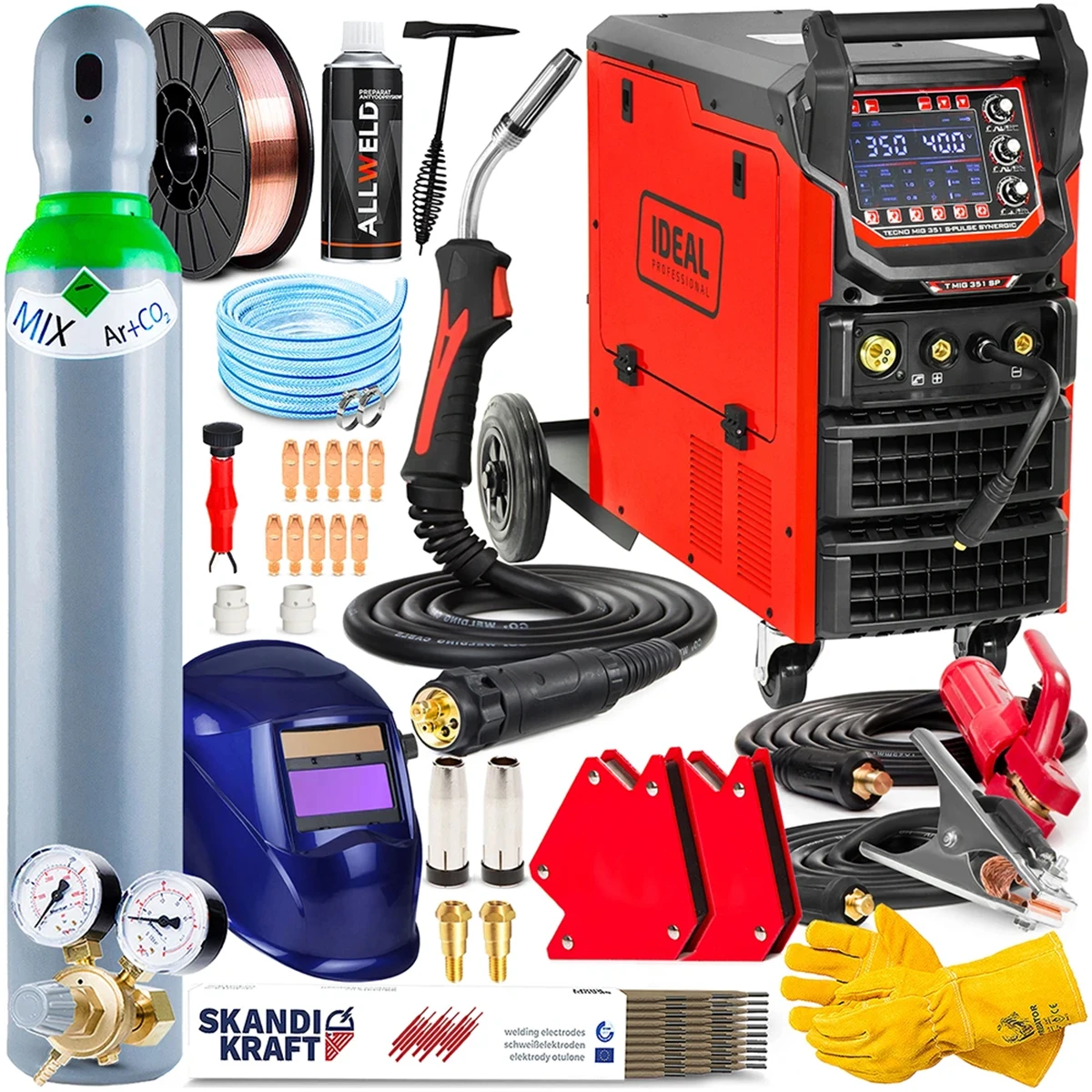 Ideal TECNO MIG 351 S-PULSE SYNERGIC - Hersteller-Set