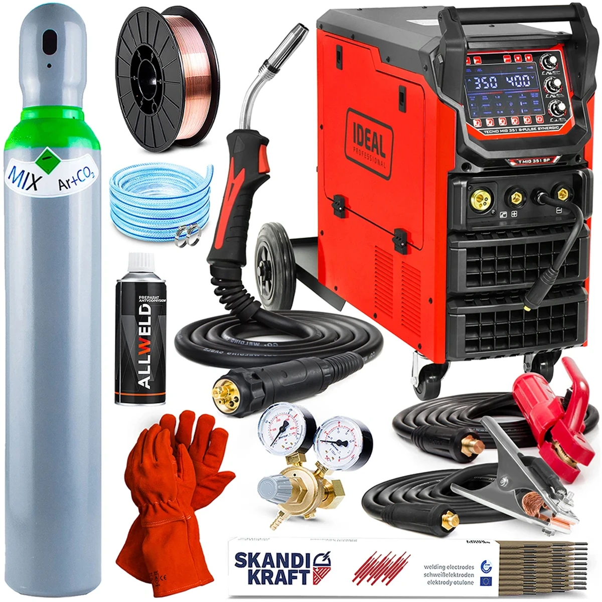 Ideal TECNO MIG 351 S-PULSE SYNERGIC - Hersteller-Set