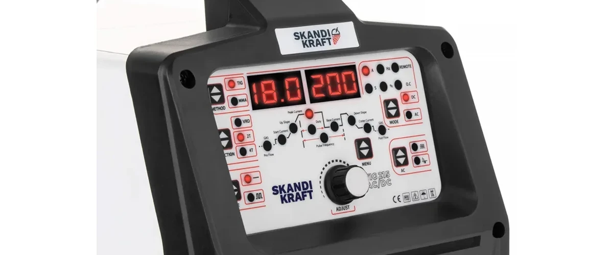WIG Pulsbetrieb des SKANDI KRAFT iSIMPLE TIG 215 AC DC zur kontrollierten Wärmeeinbringung