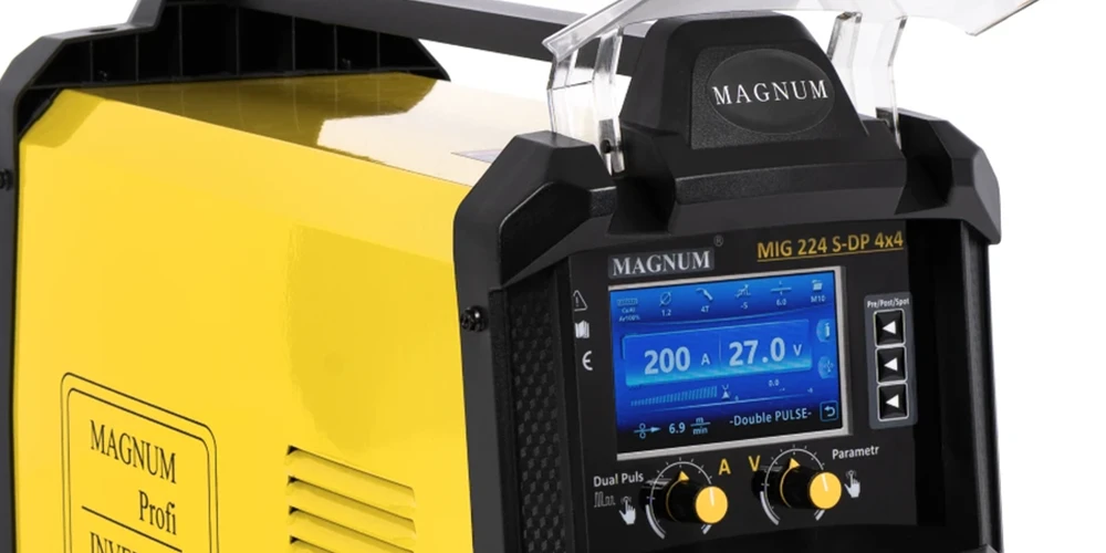 MAGNUM MIG 224 S-DP synergische MIG MAG Parametersteuerung